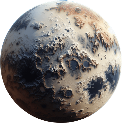 planet.
Single Game Texture. In-Game asset. 2d. Blank background. High contrast. No shadows. transparent background