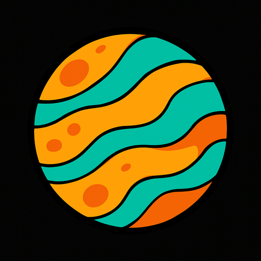 Planet.
In-Game asset.  2d.  High contrast.  No shadows