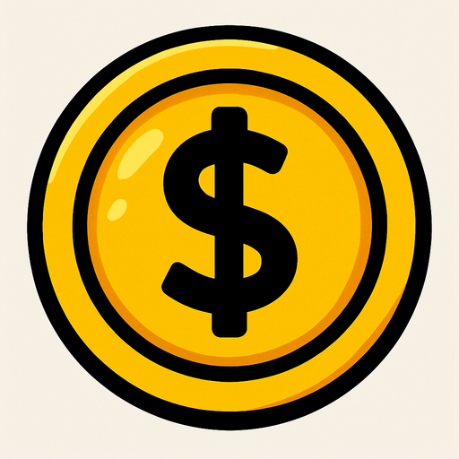 it’s a coin.
In-Game asset.  2d.  High contrast.  No shadows