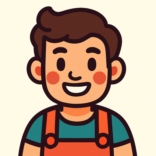 cute man.
In-Game asset.  2d.  High contrast.  No shadows