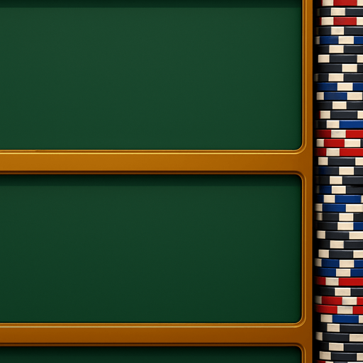 Turn the right bumper side of the table into a long set of poker chips seen from the top that spans the entire length