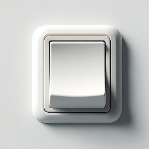 matte white rockerSwitch front view.