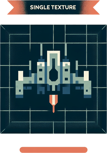 enemy dhip.
Single Game Texture.  In-Game asset.  2d.  Blank background.  High contrast.  No shadows