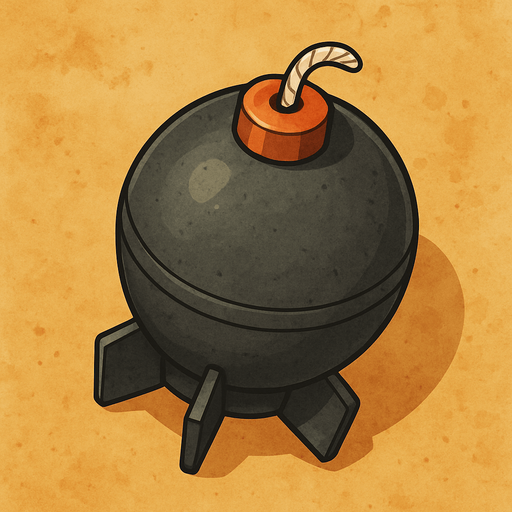 fat bullet bomb top view