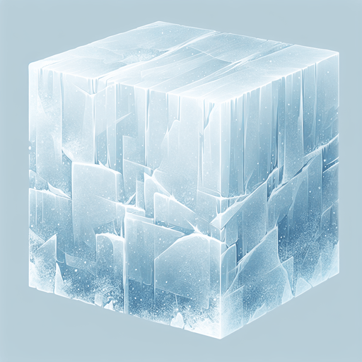 rectangular ice wall section, top down view

Single Game Texture. In-Game asset. 2d. Blank background. High contrast. No shadows.