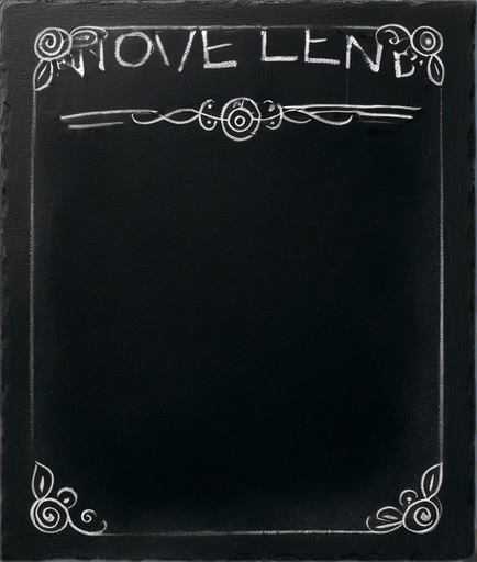 Text "NOVICE BLEND" in chalk, handwritten, small