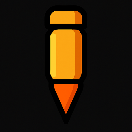 bullet pointing down.
In-Game asset.  2d.  High contrast.  No shadows