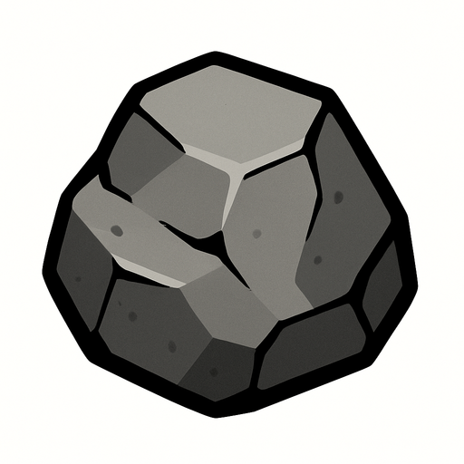 TAŞ.
In-Game asset.  2d.  High contrast.  No shadows