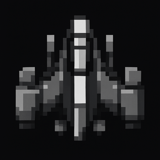 make the space ship match the black,grey and white asthetic