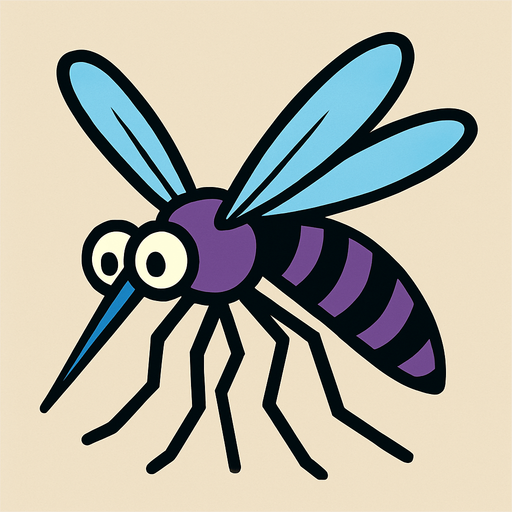 Moustique.
In-Game asset.  2d.  High contrast.  No shadows