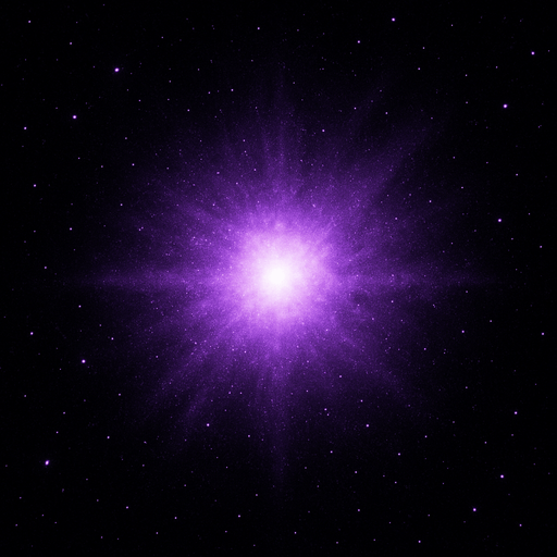 realistic distant detailed dust purple star.
In-Game asset.  2d.  High contrast.  No shadows