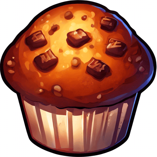 Sparkling Muffin with "+1" written on it