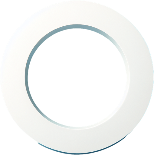 white circle ring.
basic shape. White