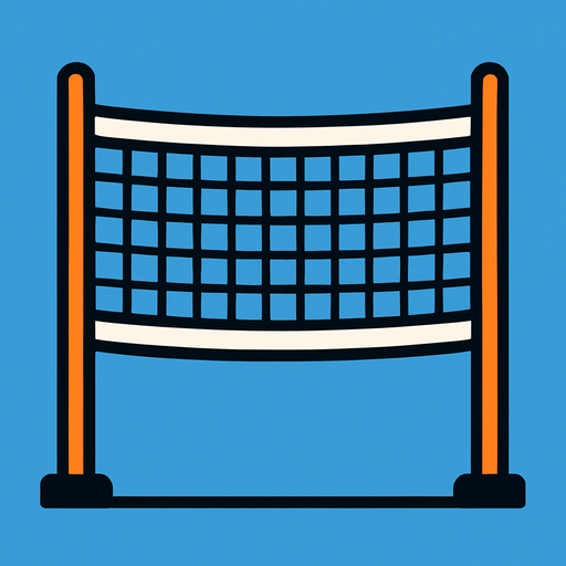 volley ball net.
In-Game asset.  2d.  High contrast.  No shadows