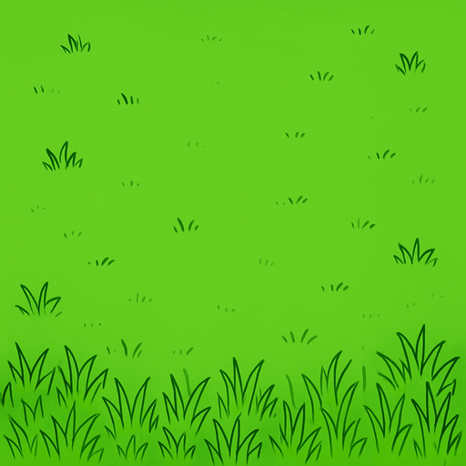 Fondo verde con cesped.
In-Game asset.  2d.  High contrast.  No shadows