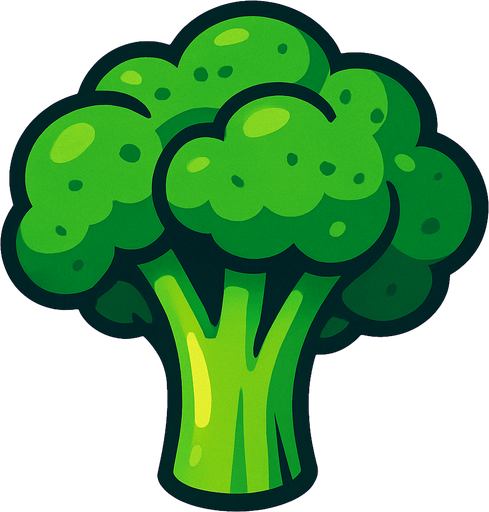 Brocolis.
In-Game asset.  2d.  High contrast.  No shadows