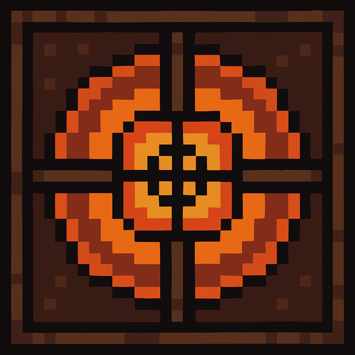 Target for weapon.(piksel art)
In-Game asset.  2d.  High contrast.