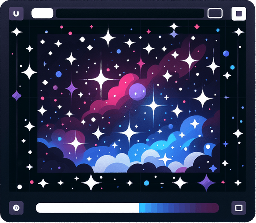 a wonderful but not very dense starfield.
Single Game Texture. In-Game asset. 2d. Blank background. High contrast. No shadows.