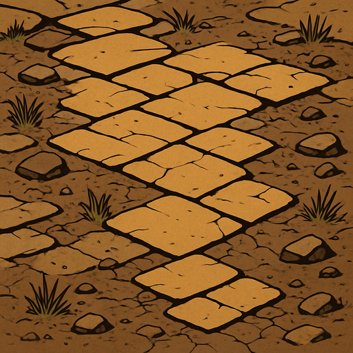 eskiç çag zemin.
In-Game asset.  2d.  High contrast.  No shadows