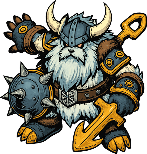 Vikemon, visto desde arriba, calidad y detalles altamente épicos, Digimon.
In-Game asset.  2d.  High contrast.  No shadows