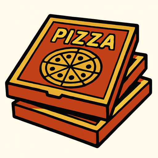 pizza boxes.
In-Game asset.  2d.  High contrast.  No shadows