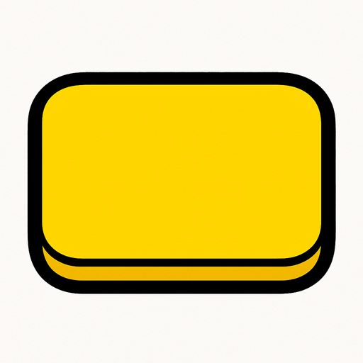 Bana bir adet sarı bir buton yap.
In-Game asset.  2d.  High contrast.  No shadows