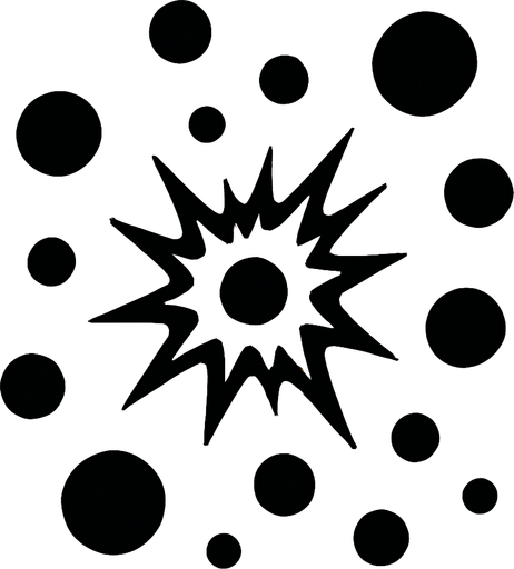 tüfek saçması..
In-Game asset.  2d.  High contrast.  No shadows