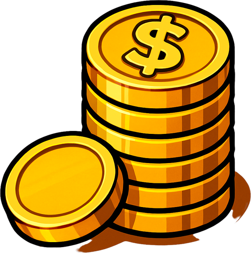 Gold..
In-Game asset.  2d.  High contrast.  No shadows