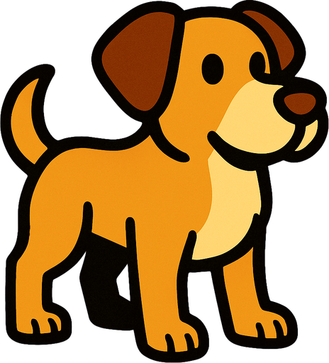 Chien.
In-Game asset.  2d.  High contrast.  No shadows