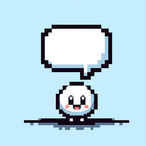 8bit. cartoon. white empty speach bubble..
Single Game Texture. In-Game asset. 2d. Blank background. High contrast. No shadows.
