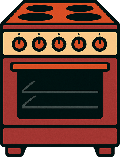 Cuisiniere.
In-Game asset.  2d.  High contrast.  No shadows