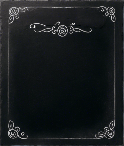 "RULES" handwritten in chalk