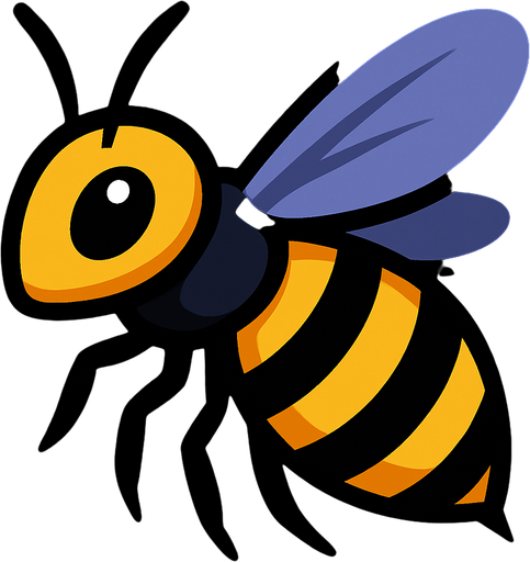 Bee.
In-Game asset.  2d.  High contrast.  No shadows