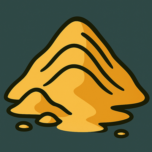 Pile of yellow sand