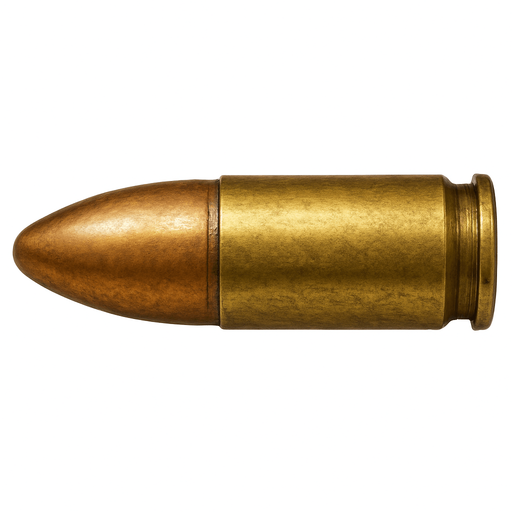 Mermi, gerçekçi, yazısız.
In-Game asset.  High contrast.  No shadows