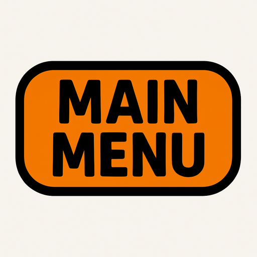 make a main menu button.
In-Game asset.  2d.  High contrast.  No shadows