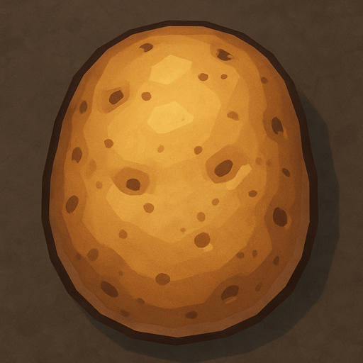 potato top view.
In-Game asset
