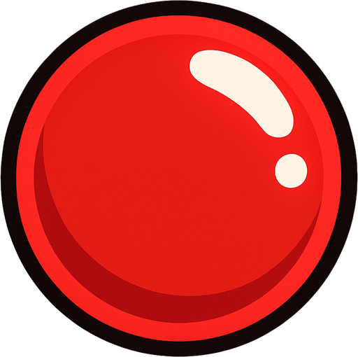 Red bubble.
In-Game asset.  2d.  High contrast.  No shadows