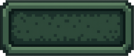 windowed filled rectangle HUD button for the 2d pixel art zombie theme game. Use dark green colours.
In-Game asset.  2d.  High contrast.  No shadows. No text. No icon. No background
Transparent.Retro arcade theme.