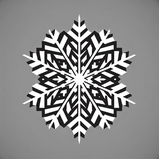simple snowflake In-Game asset. 2d. Blank background. High contrast. No shadows. Single Game Texture. In-Game asset. 2d. Blank background. High contrast. No shadows.