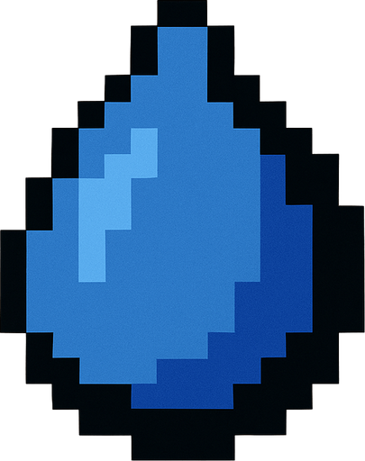 8 bit blueberry seed.
In-Game asset.  2d.  High contrast.  No shadows