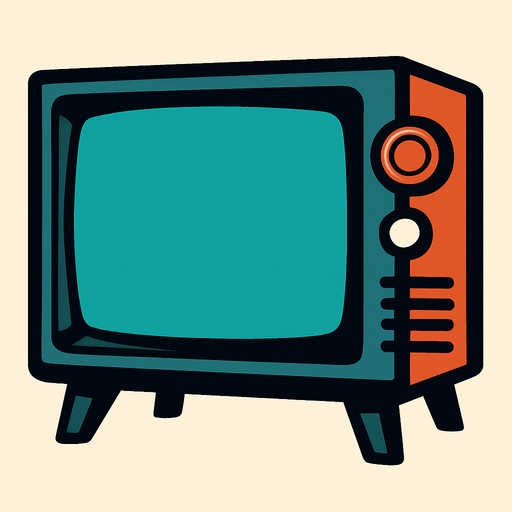 pantalla de tv.
In-Game asset.  2d.  High contrast.  No shadows