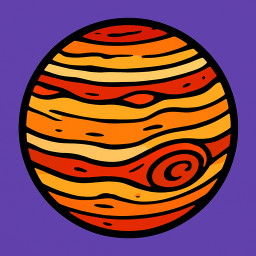 jüpiter.
In-Game asset.  2d.  High contrast.  No shadows