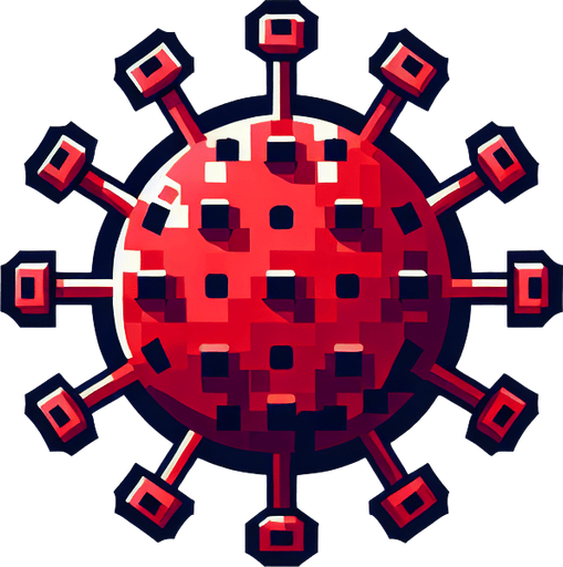virus 2d.
Single Game Texture. In-Game asset. 2d. Blank background. High contrast. No shadows.