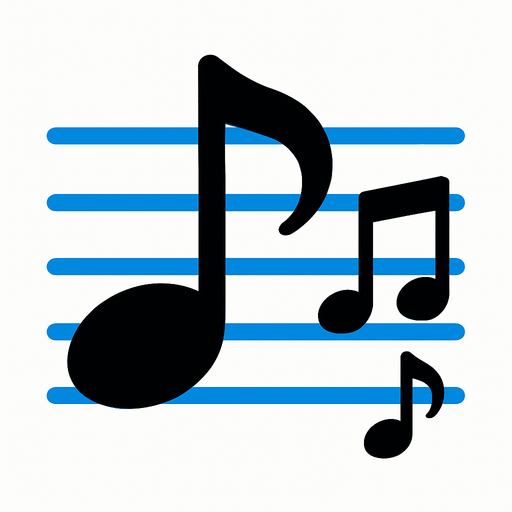 2D muzik notasi.
In-Game asset.  2d.  High contrast.  No shadows