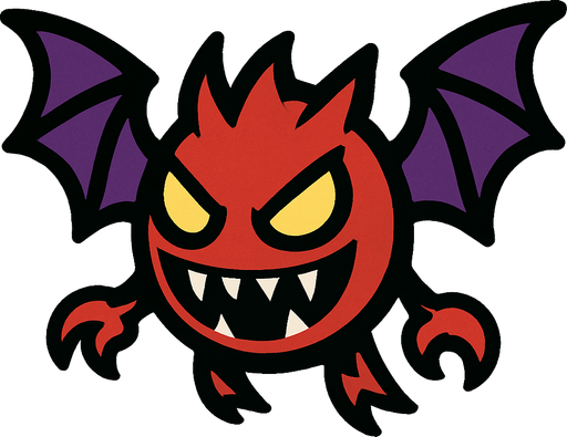 enemy_flying.
In-Game asset.  2d.  High contrast.  No shadows