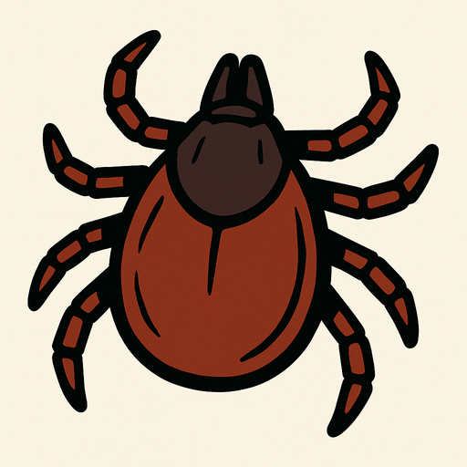 Tick bug.
In-Game asset.  2d.  High contrast.  No shadows