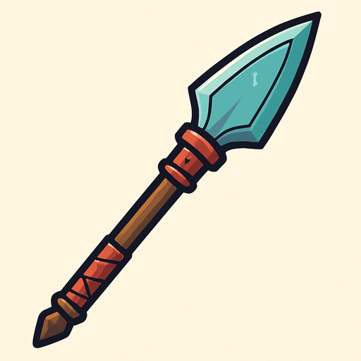 Mızrak.
In-Game asset.  2d.  High contrast.  No shadows