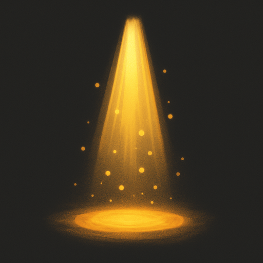 make a little beam of light.
In-Game asset.  2d.  High contrast.  No shadows