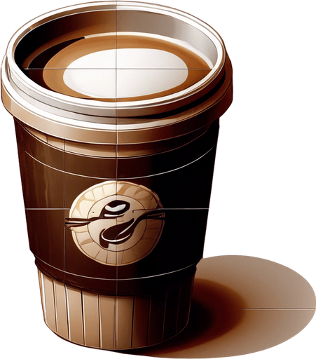 Remove extra details. Only include the coffee cup.